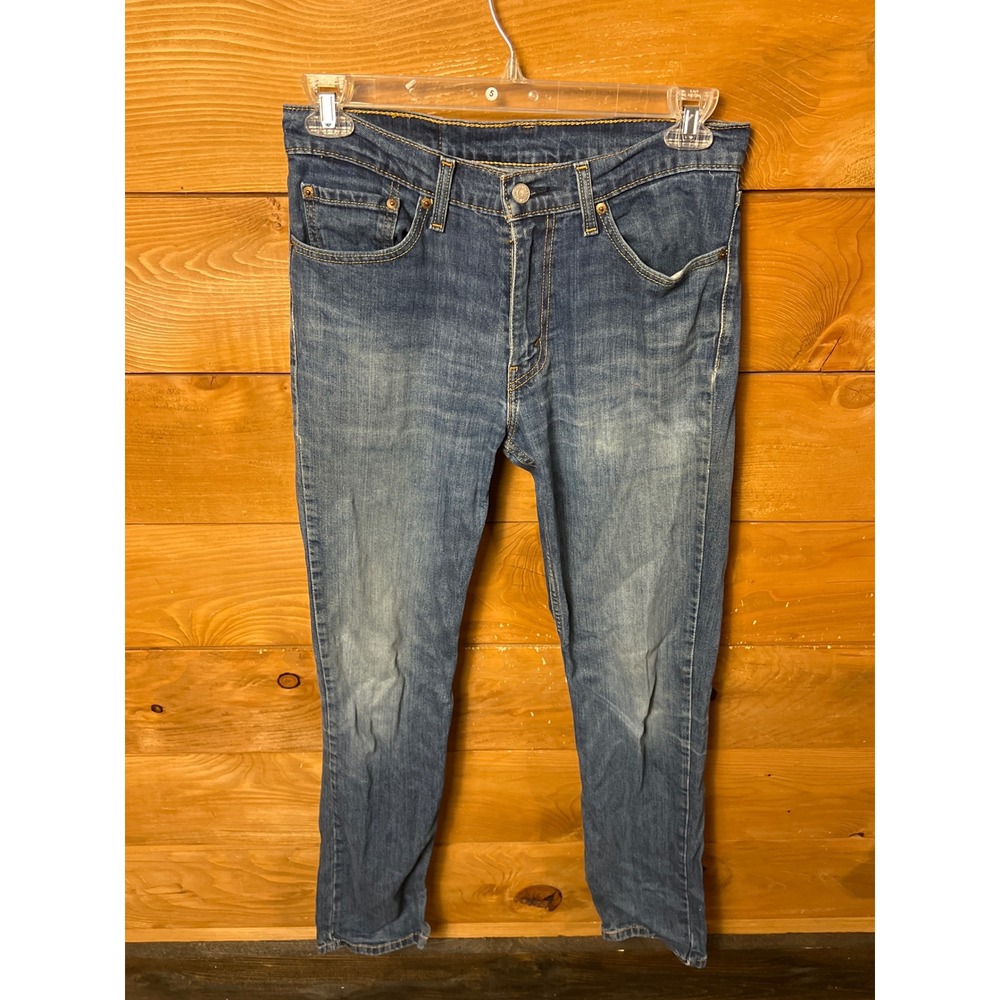 Levi Strauss Coβ 511 Jeans Mens 32x34 Slim Fit Blue Denim Pants Streetwear Work